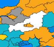 A map showing Lanivet, Blisland and Bodmin St Lawrence and how it contains within it, the wards of; Bodmin St Mary's and St Leonard and Bodmin St Petroc's.